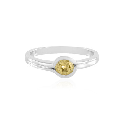 Anello in argento con Berillo Giallo