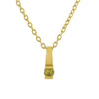 Collana in argento con Diamante Giallo I4