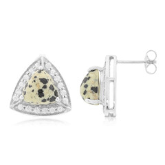 Orecchini in argento con Diaspro Dalmata