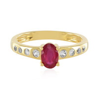 Anello in argento con Rubino del Madagascar