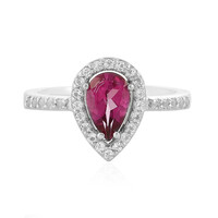 Anello in argento con Topazio Rosa