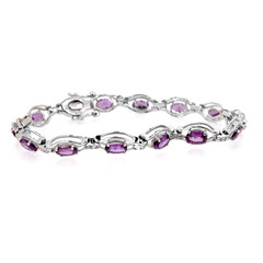 Bracciale in argento con Rodolite