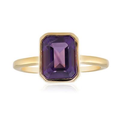 Anello in argento con Ametista Zambiana