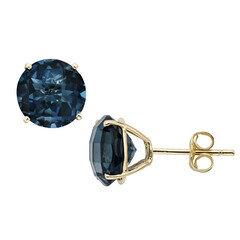 Orecchini in oro con Topazio Blu Londra