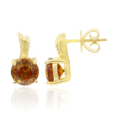 Orecchini in oro con Sfalerite
