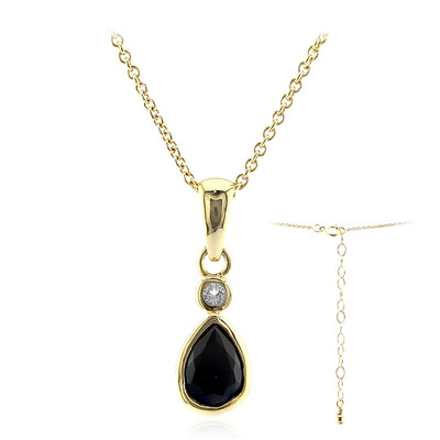 Collana in argento con Spinello Nero
