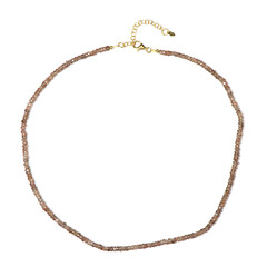 Collana in argento con Zircone Rosa