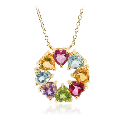 Collana in argento con Topazio Blu Cielo