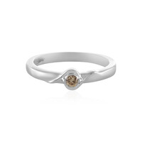 Anello in argento con Diamante Champagne PK1