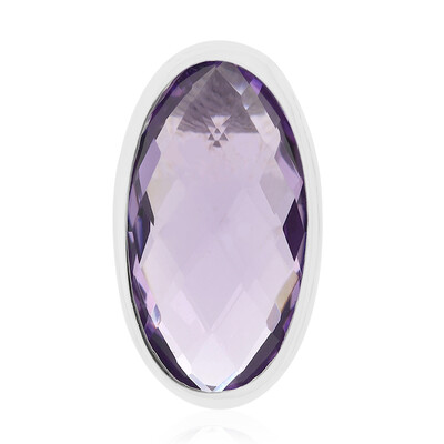 Ciondolo in argento con Ametista Rose de France (MONOSONO COLLECTION)