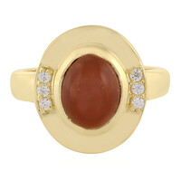 Anello in argento con Pietra di Luna Kangeyam