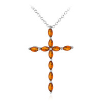 Collana in argento con Citrino Madeira