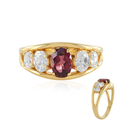 Anello in argento con Granato Malawi