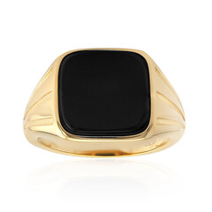 Anello in argento con Onice Nero
