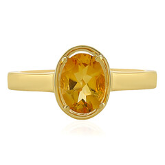 Anello in argento con Citrino