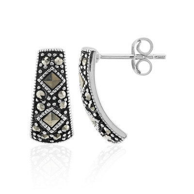 Orecchini in argento con Marcassite