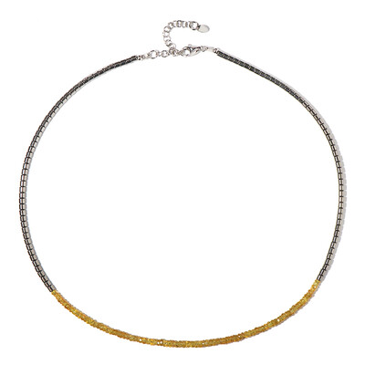 Collana in argento con Ematite Argentata
