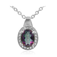 Collana in argento con Quarzo Mistico