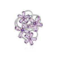 Anello in argento con Ametista Rose de France