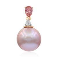 Ciondolo in oro con Perla Ming Rosa (TPC)