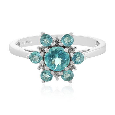 Anello in argento con Apatite Blu