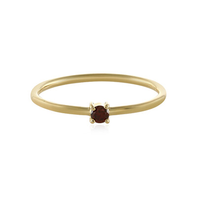 Anello in oro con Diamante Rosso I2