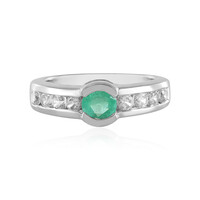 Anello in argento con Smeraldo Russo
