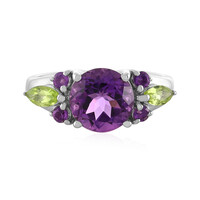 Anello in argento con Ametista Uruguay