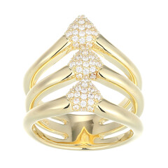 Anello in argento con Zircone (Adela Silber)