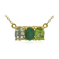 Collana in argento con Ametista Verde