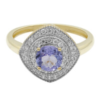Anello in oro con Tanzanite