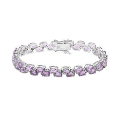 Bracciale in argento con Ametista
