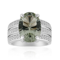Anello in argento con Ametista Verde