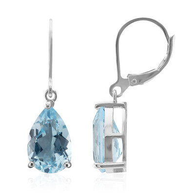 Orecchini in argento con Topazio Blu Cielo