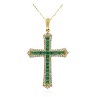Collana in oro con Smeraldo Zambia AAA (CIRARI)