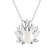 Collana in argento con Perla d'Acqua Dolce Bianca (de Melo)
