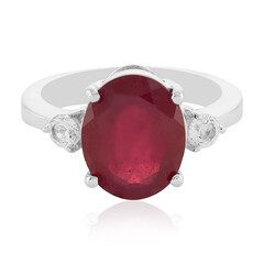 Anello in argento con Rubino del Madagascar