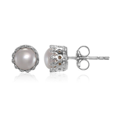 Orecchini in argento con Perla di Acqua Dolce