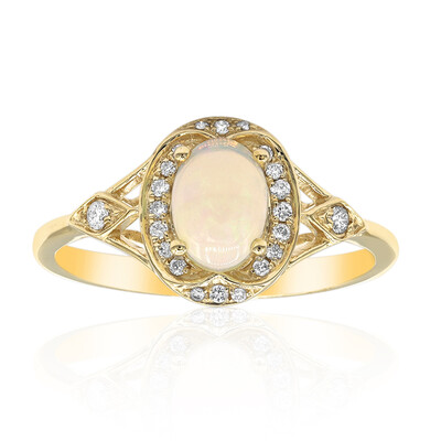 Anello in oro con Opale di Welo AAA