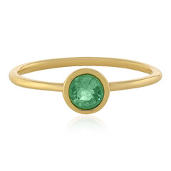 Anello in oro con Smeraldo Etiope