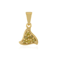 Ciondolo in argento con Diamante Giallo I3