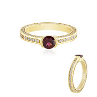Anello in argento con Rodolite Lampone