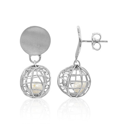 Orecchini in argento con Perla di Acqua Dolce (TPC)