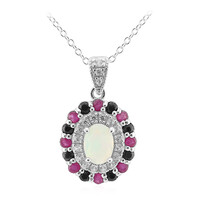 Collana in argento con Opale di Welo