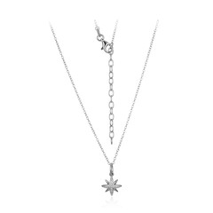 Collana in argento con Topazio Bianco