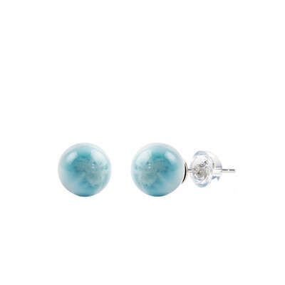 Orecchini in argento con Larimar