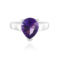 Anello in argento con Ametista Zambiana