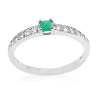 Anello in argento con Smeraldo Colombiano
