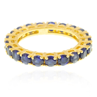 Anello in argento con Zaffiro Blu del Madagascar