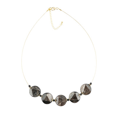 Collana in acciaio inossidabile con Muscovite